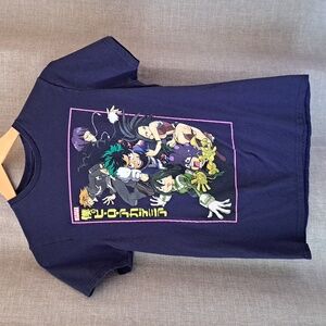 Men's Small Blue Hot Topic Shirt My Hero Academia Official Merchandise Anime
